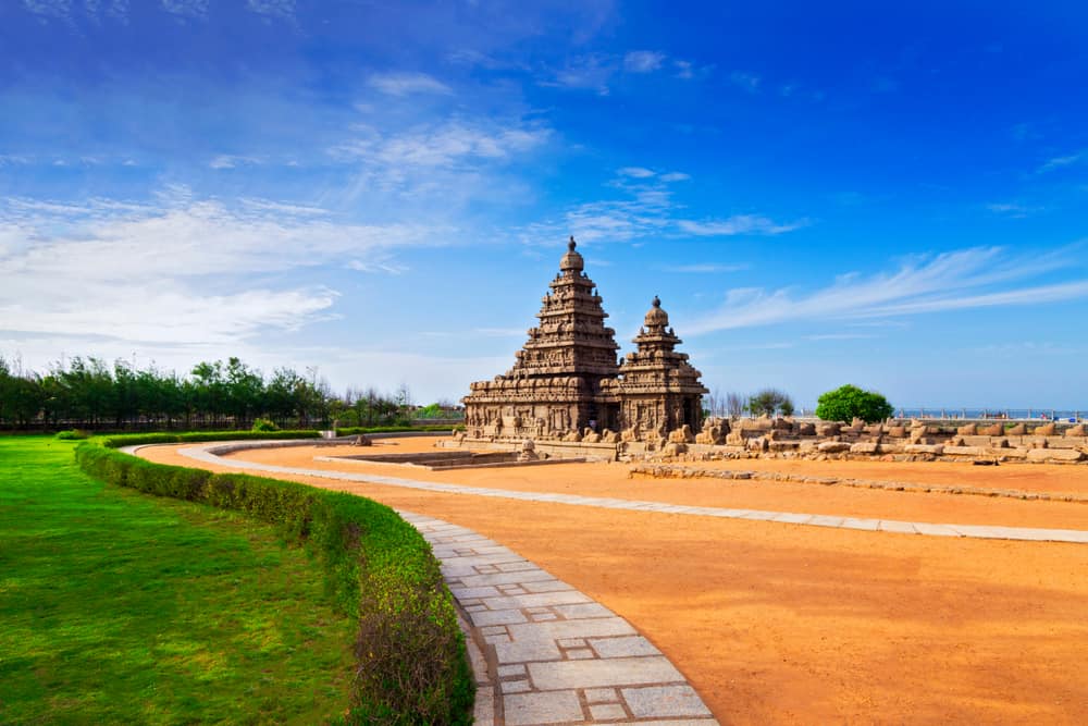 Seashore,Temple,At,Mahabalipuram,,Tamil,Nadu,,India.